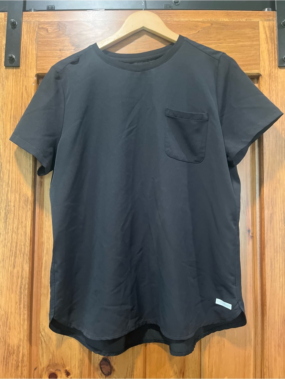 Resurge Women's Black Scrub Top
